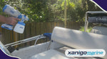 A Xanigo Freedom Atomizer being used to clean a boat's seat.
