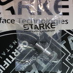 A Starke Quick Connect Pad Adaptor packaged in a clear plastic bag with the Starke Yacht Surface Technologies logo visible on the packaging.